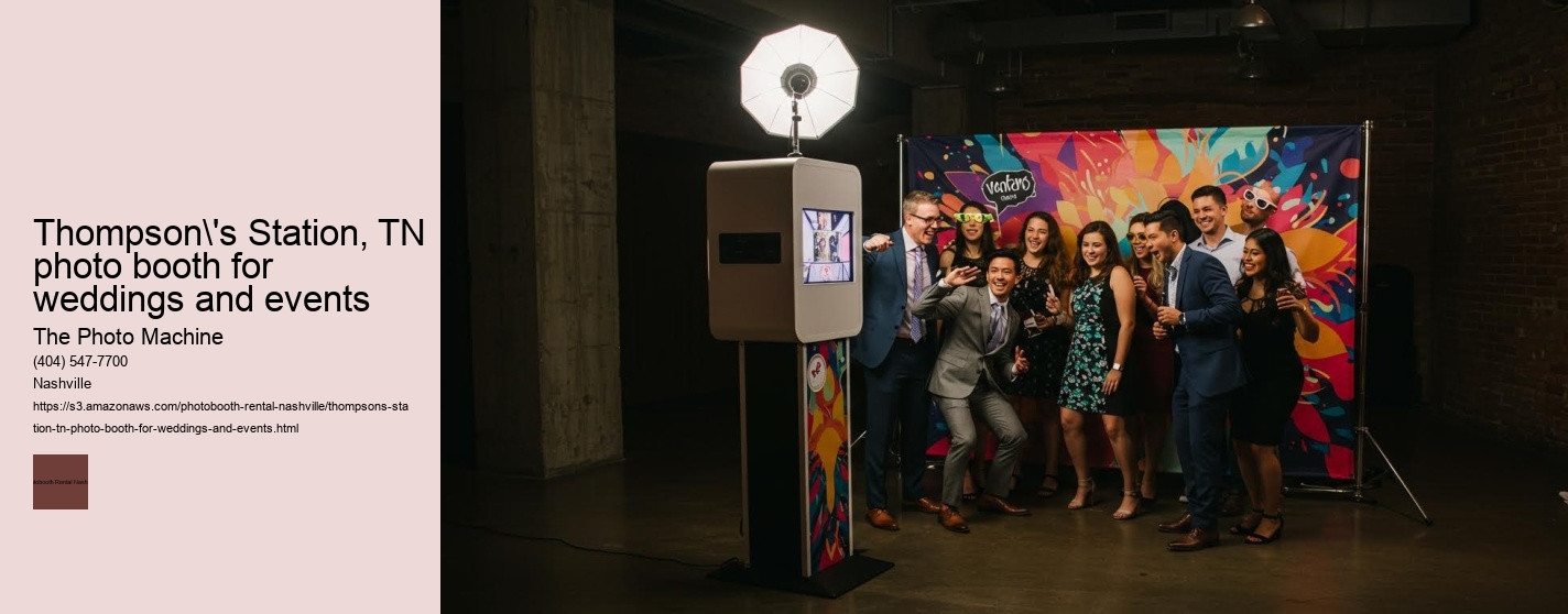 Thompson's Station, TN photo booth for weddings and events