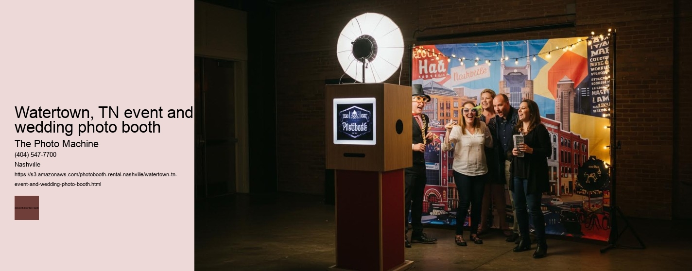 Watertown, TN event and wedding photo booth