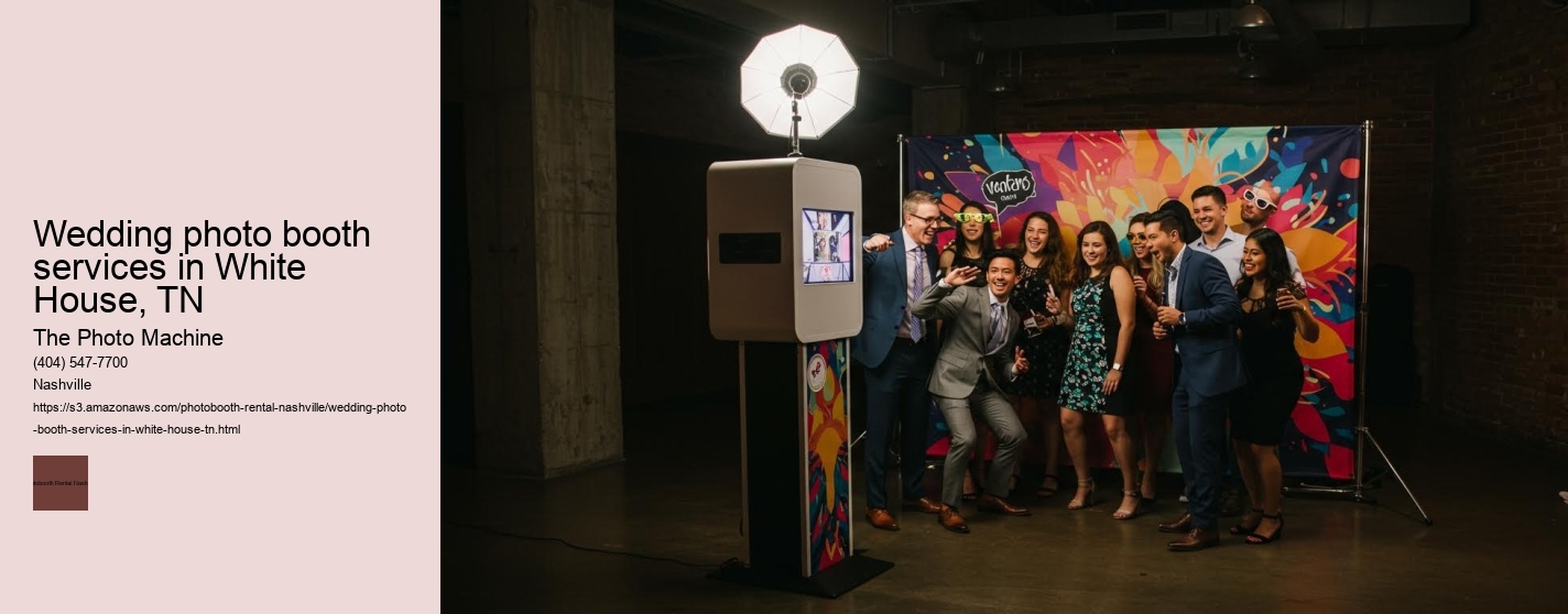 Wedding photo booth services in White House, TN