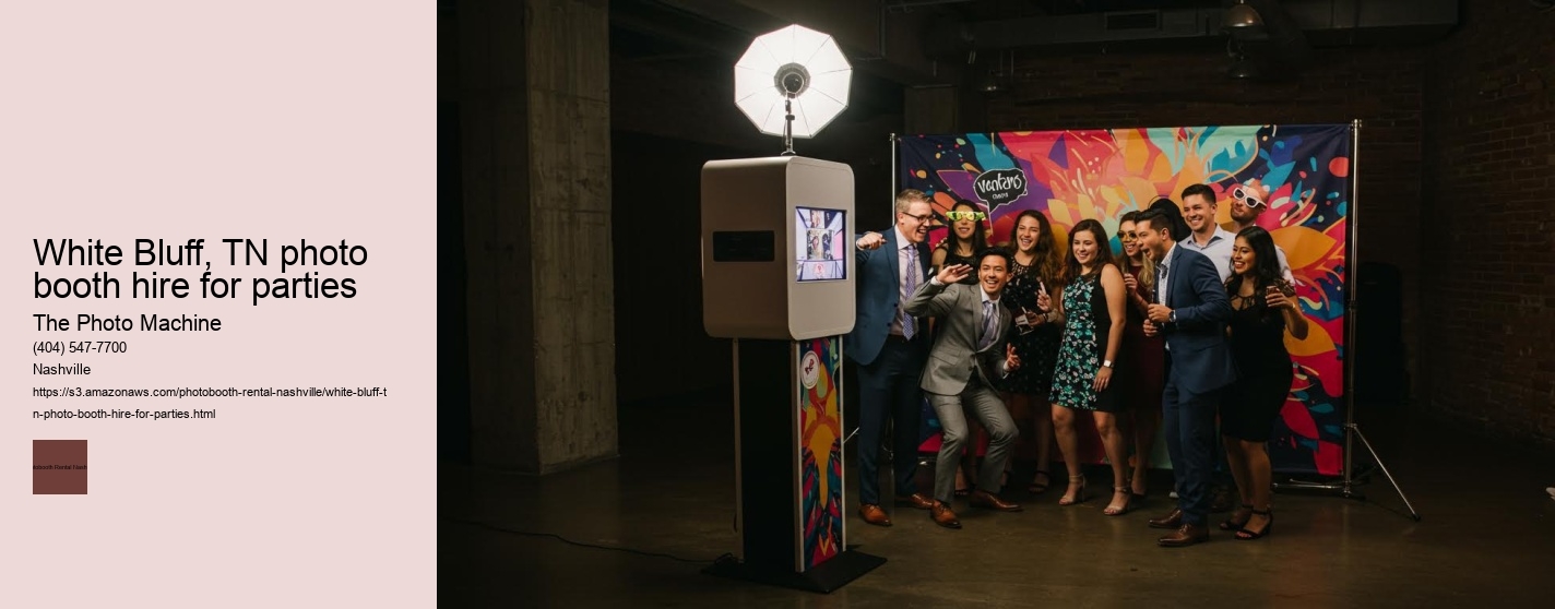 White Bluff, TN photo booth hire for parties