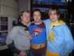 Bananaman surprises Batman with a banana-surprise!