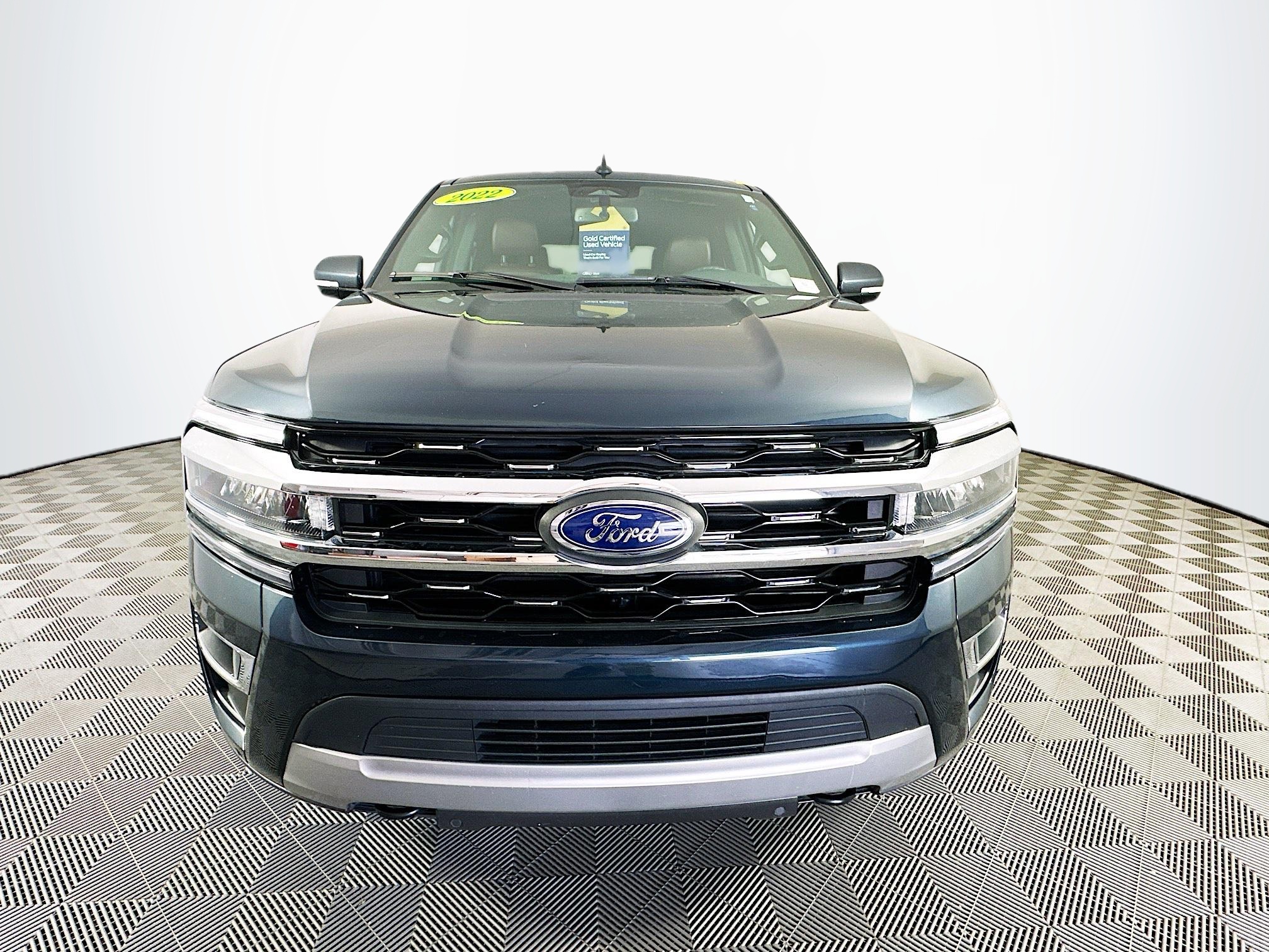 CPO Stone Blue Metallic 2022 Ford Expedition Limited for