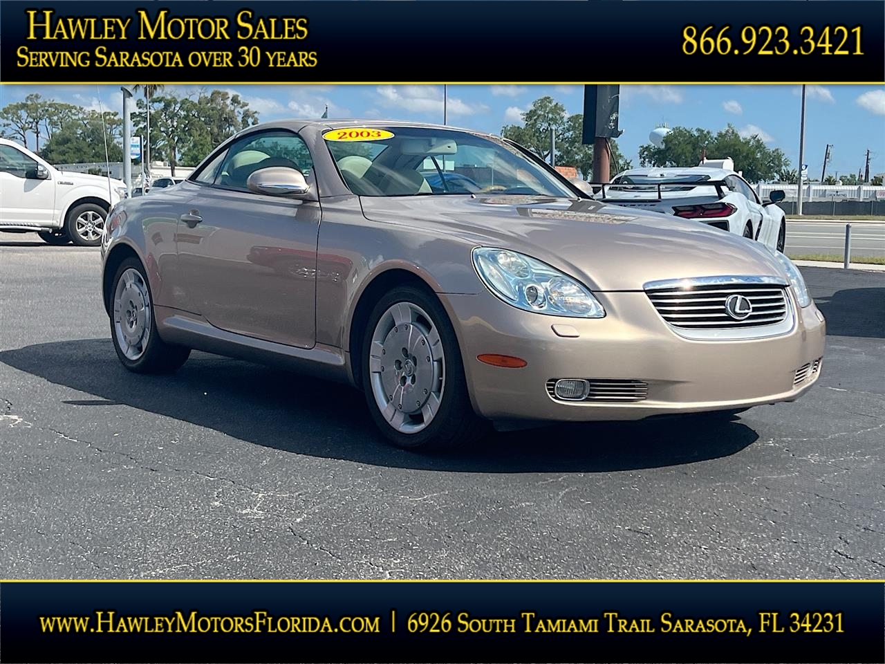 Brown (OAK/BEIGE) 2003 Lexus SC 430 RWD Convertible Rear-Wheel Drive Automatic