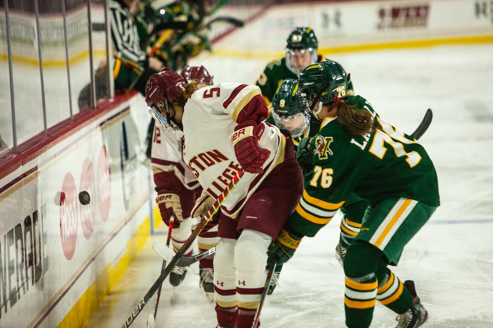 BC Women's Hockey Ties with Vermont The Heights