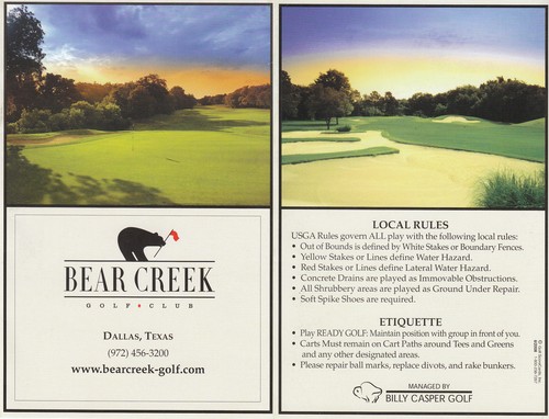 Bear Creek Golf Club - West Course