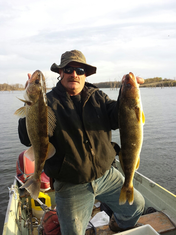 Caught a Walleye on Brushy Creek Lake using a flicker shad