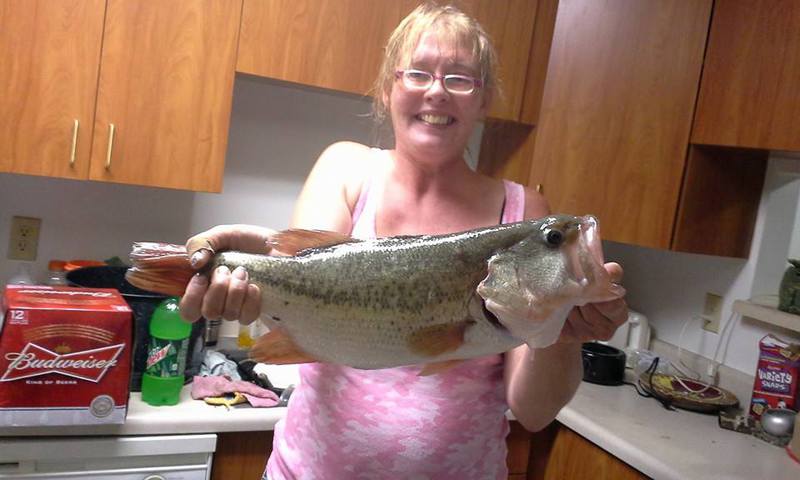 A photo of Rebecca Lanting's catch