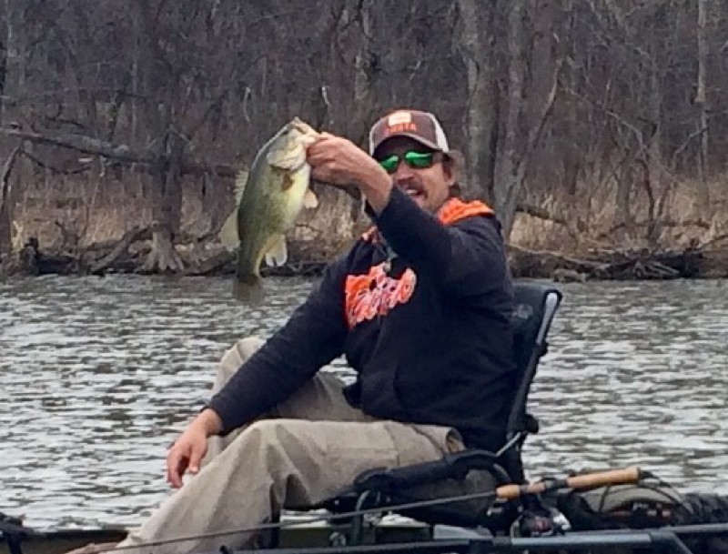 Caught a Large Mouth Bass on Busse Lake using a spinner