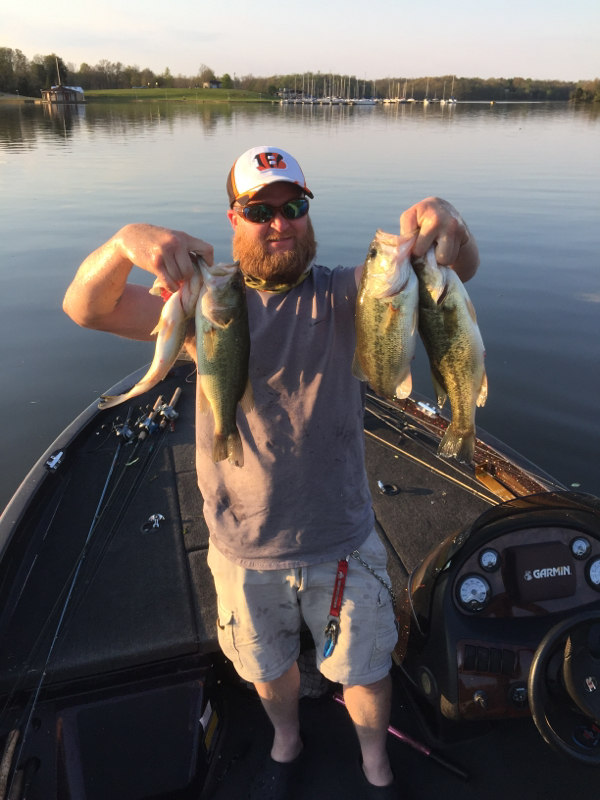Caught a Largemouth Bass on Rocky Fork Lake