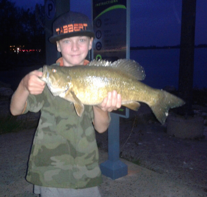 A photo of Dustin Tabbert's catch