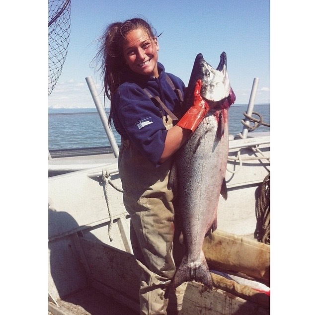 A photo of Hannah Markwood's catch