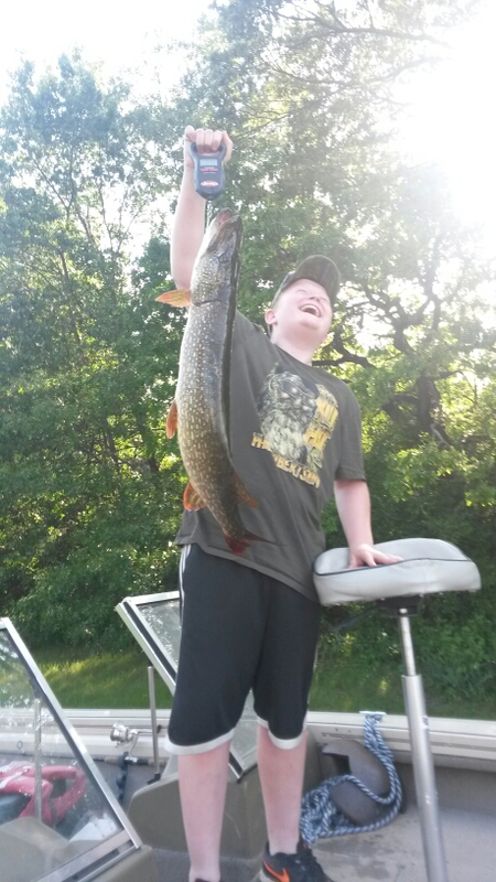 A photo of Nathan Damaschke's catch