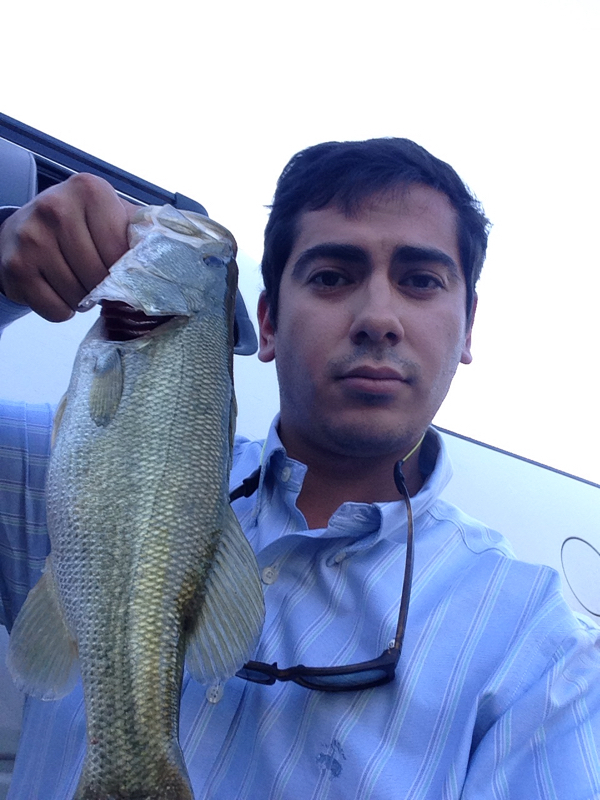 Caught a Largemouth Bass on Lake Nasworthy