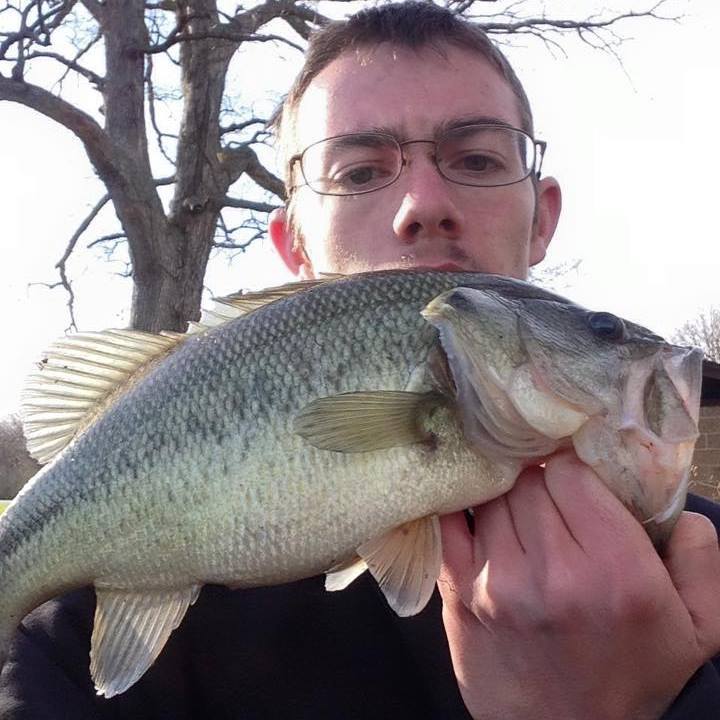 Caught a Largemouth Bass on Sangchris Lake using a Night
