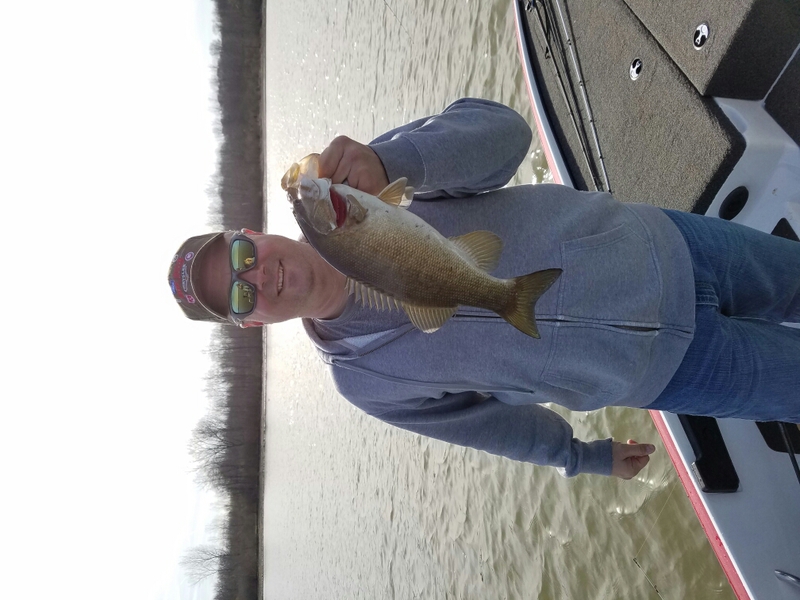 Caught a Smallmouth Bass on Alum Creek using a Jerk Bait