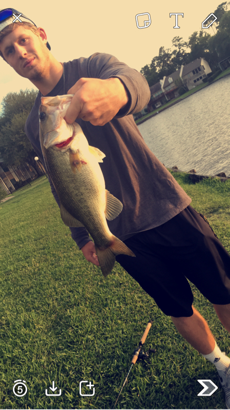 A photo of Derrick Brushhog's catch