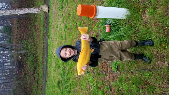 A photo of George Wiltsie's catch