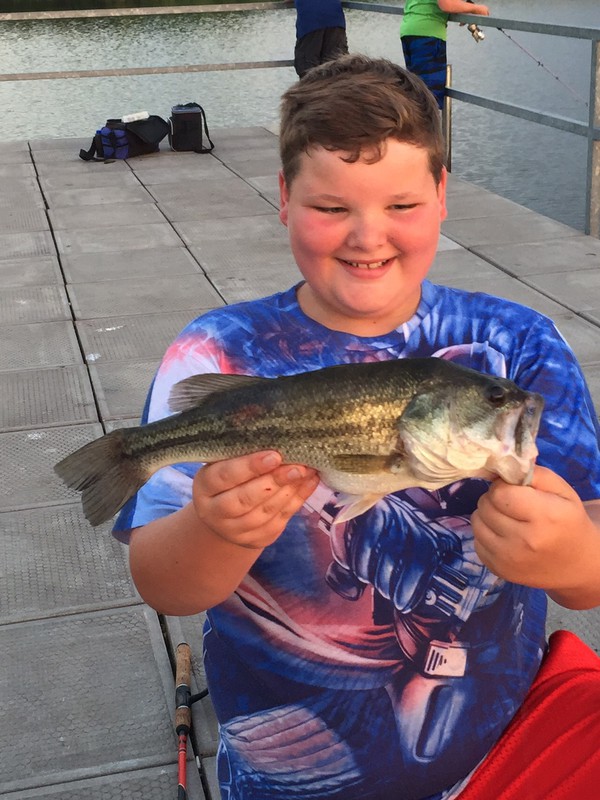 Caught a Largemouth Bass on Lawrence Youngman Lake using a baby
