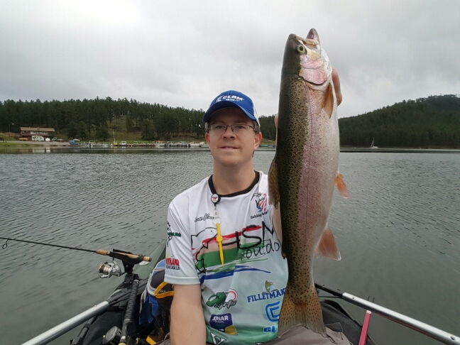 A photo of Scott Olson's catch