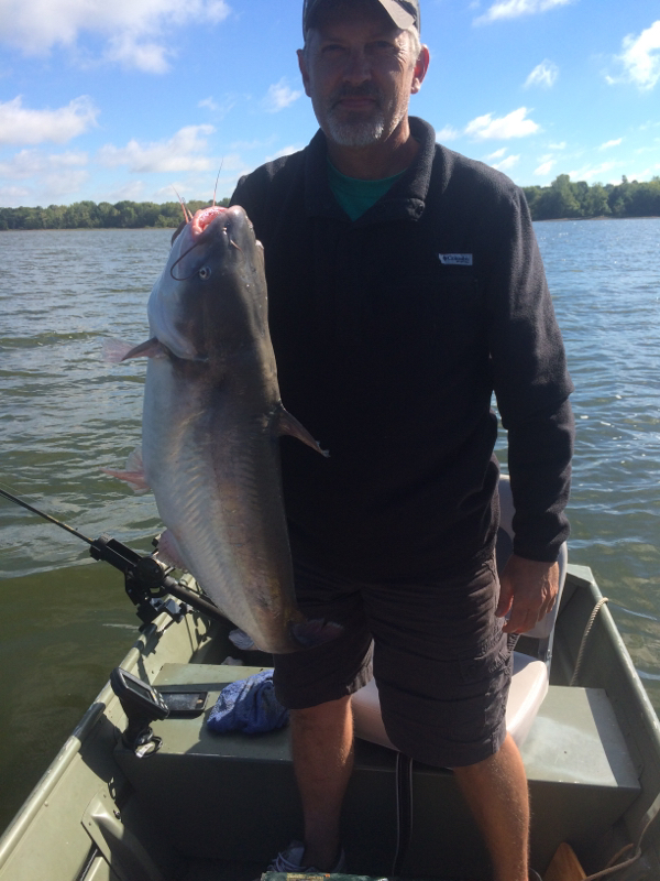 Caught a Channel Catfish on Hoover Reservoir using a Dipsy Diver and