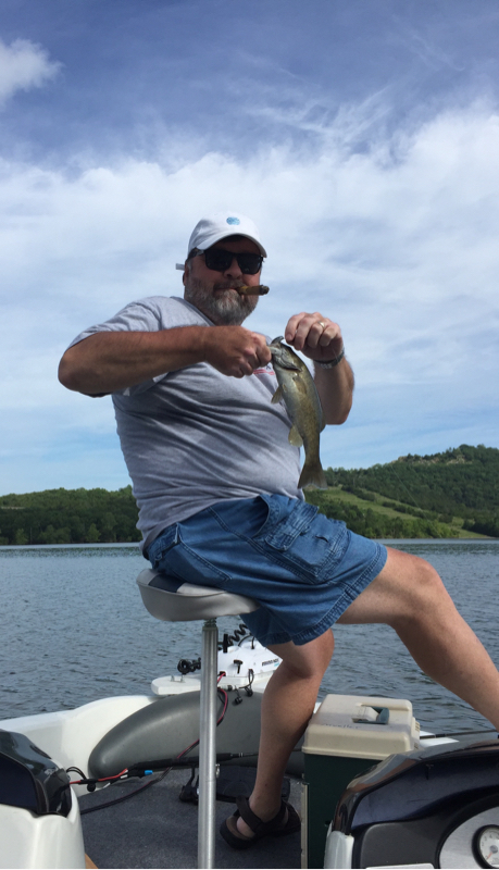 A photo of Bob Mueller's catch