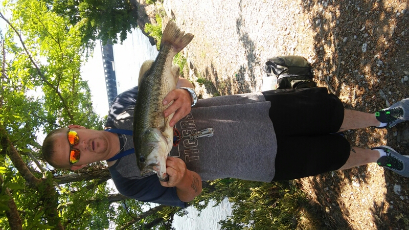 A photo of Thomas Allen's catch