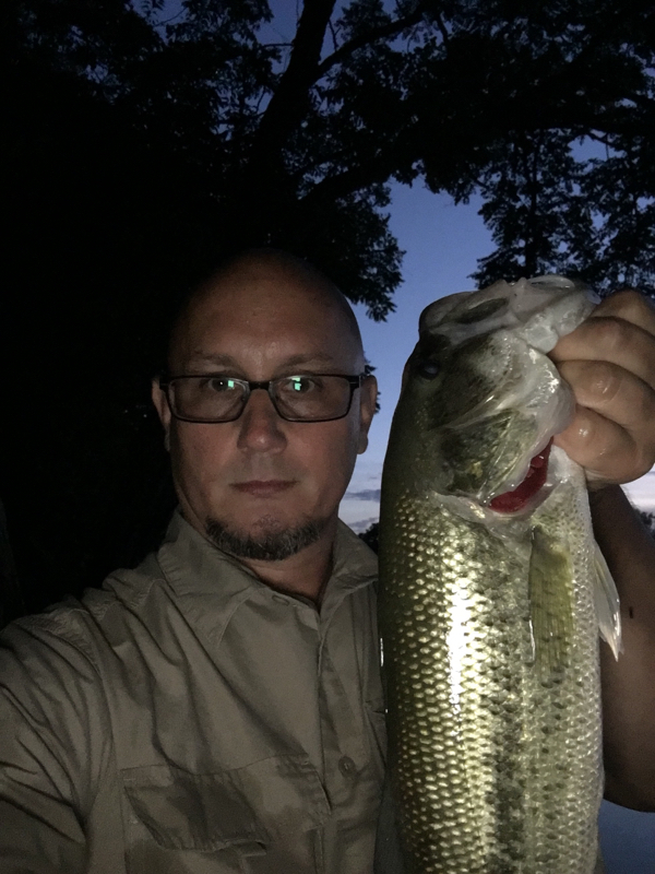 A photo of Ray Fisher's catch