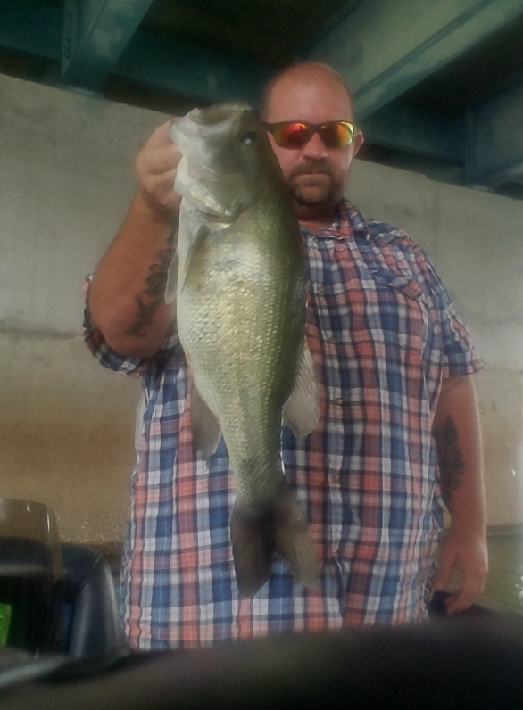 Caught a Largemouth Bass on Stonewall Jackson Lake