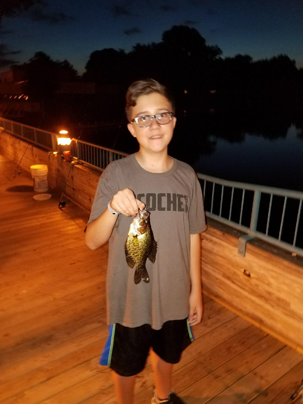 A photo of Lucas Holloway's catch