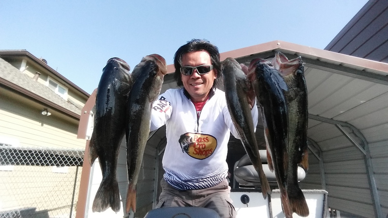 A photo of Martin Yang's catch