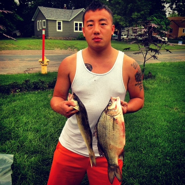 A photo of Ko Vang's catch