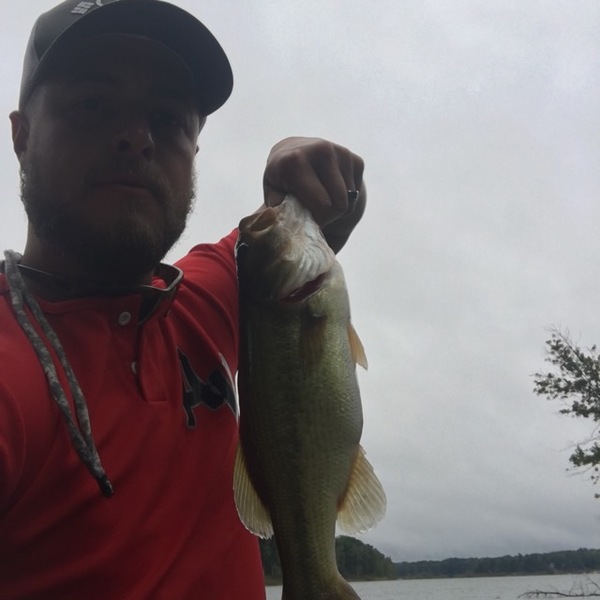 Caught a Largemouth Bass on Cecil M Harden Lake
