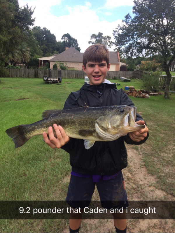 A photo of Gabe Steib's catch