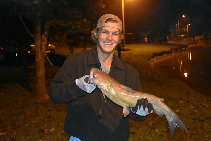 A photo of Kyle Forman's catch