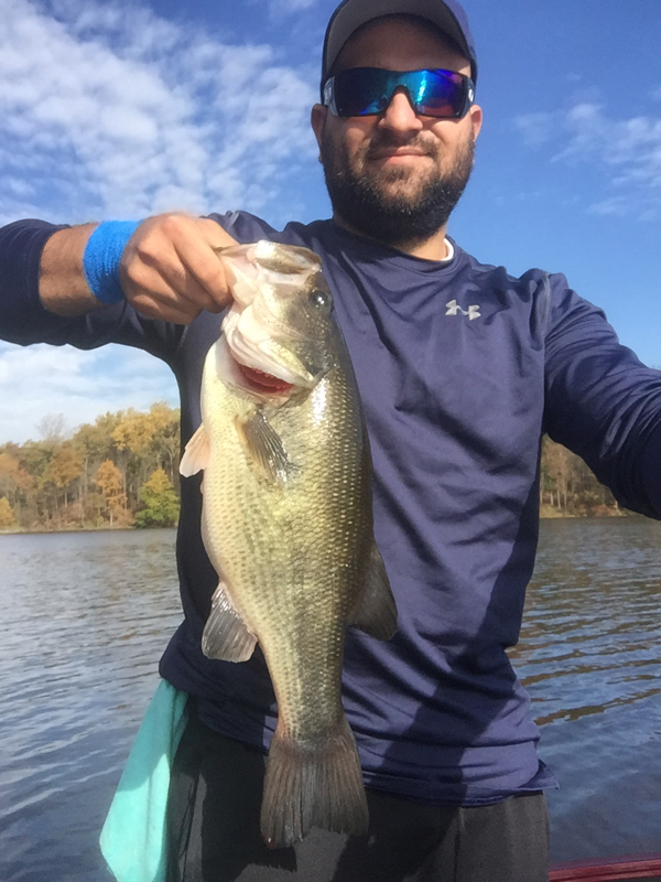 Caught a Largemouth Bass on Lake Nockamixon