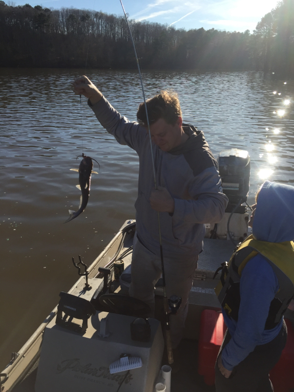 Caught a Channel Catfish on B. Everett Jordan Lake