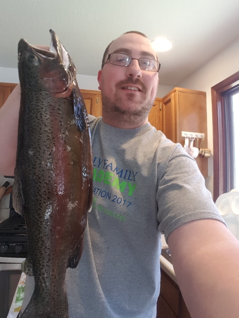 A photo of Nick Bridge's catch
