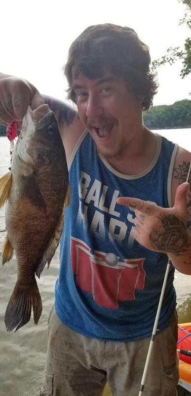 A photo of Jeremy Helmer's catch