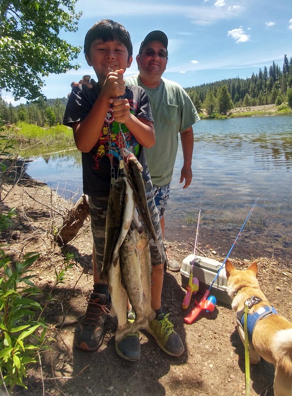 A photo of Rex Moon's catch