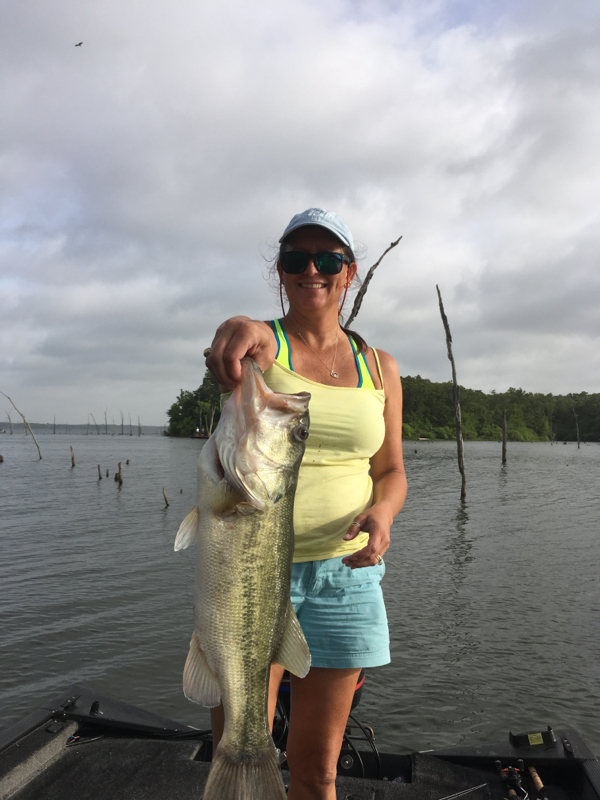 A photo of Richard Hill's catch
