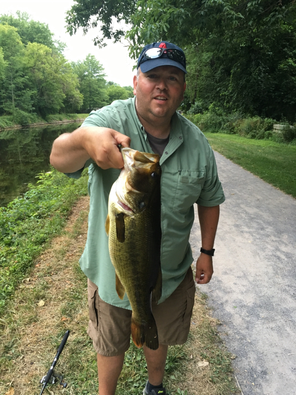 A photo of Matt Ward's catch