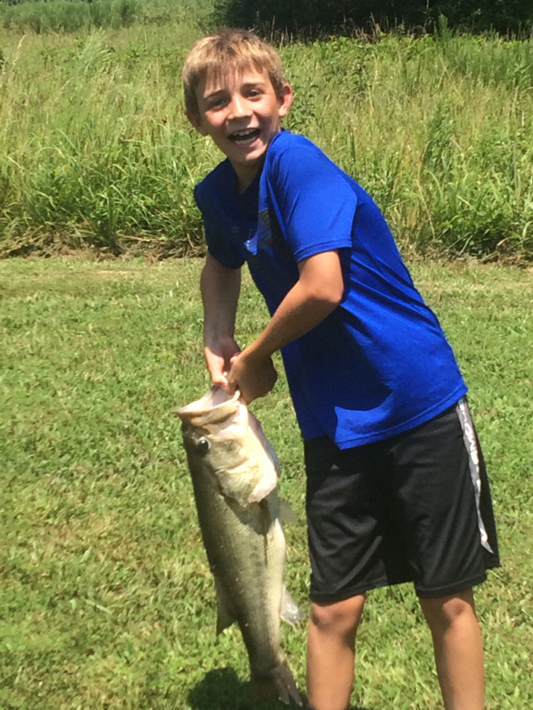 A photo of Zach Brazel's catch