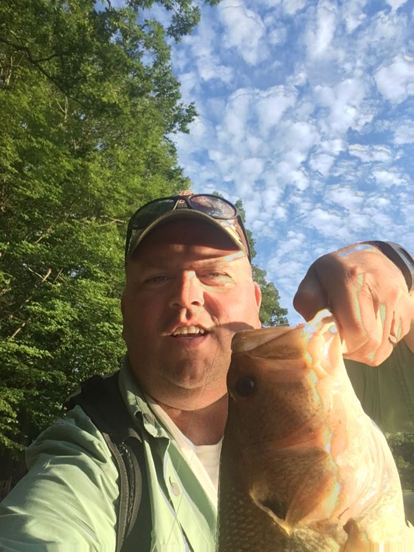 A photo of Matt Ward's catch