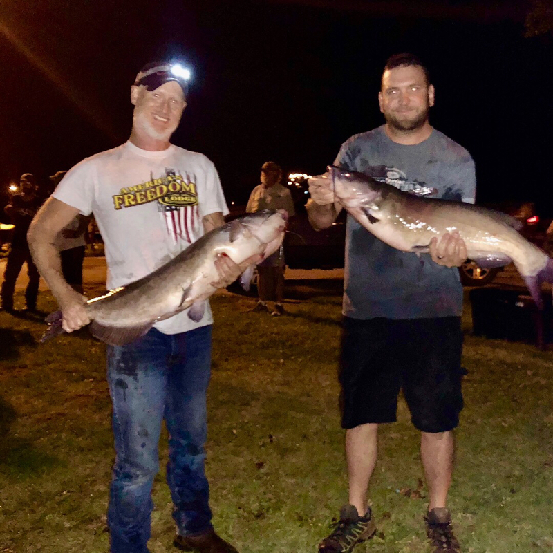 Caught a Channel Catfish on Lake Erie Sandusky Bay using a shad