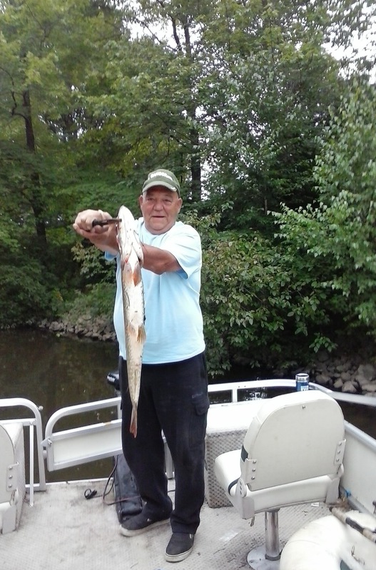Caught a Northern Pike on Stoughton Lake using a Spinner.