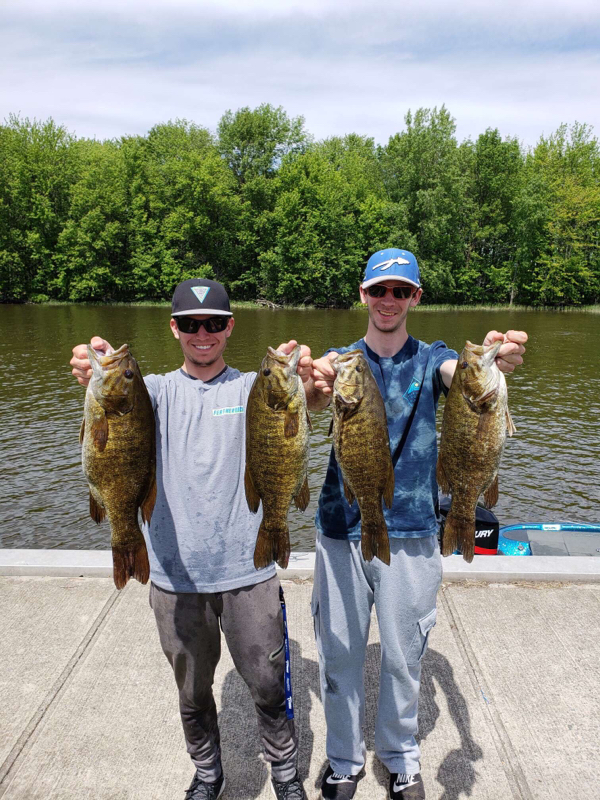 Caught a Smallmouth Bass on Lake Champlain using a dropshot 3/4 ounce