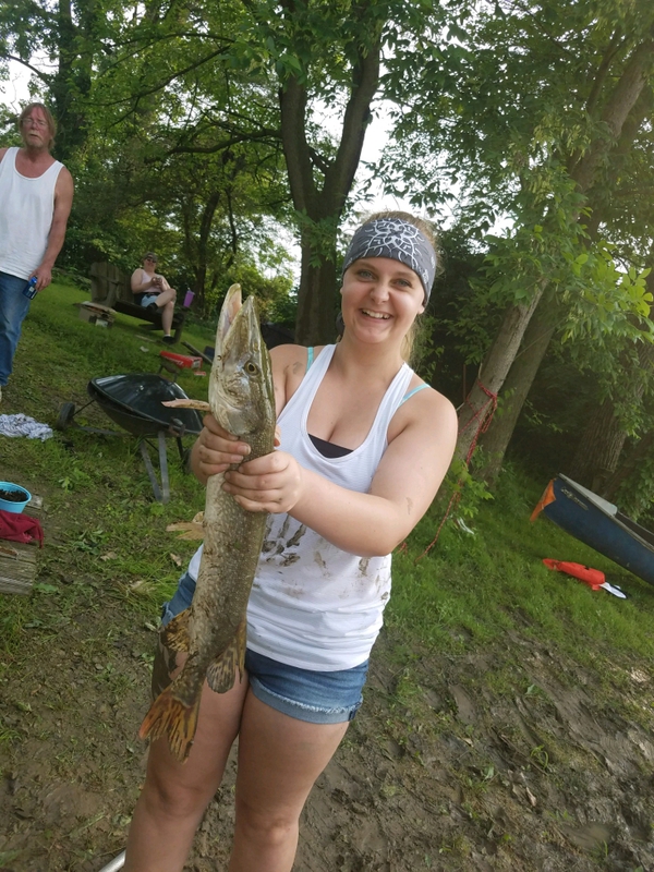 A photo of Justin Bradley's catch