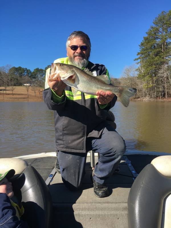 A photo of Dennis Robare's catch