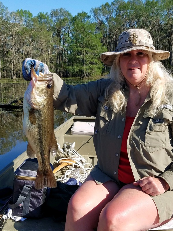 A photo of Jerri Parkinson's catch