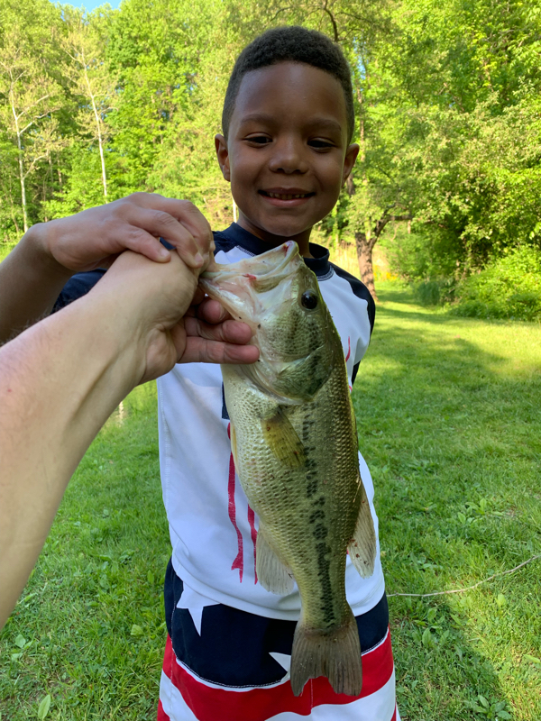 A photo of Ray Fisher's catch
